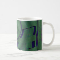 abstract green mugs