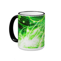 Abstract Green Mug