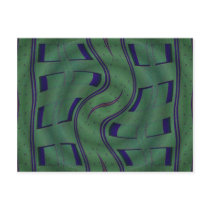 abstract green postcards