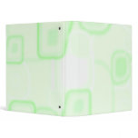 Abstract Green Square Binder