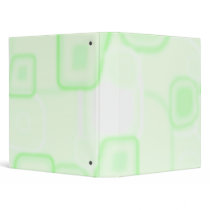 Abstract Green Square Binder