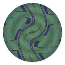 abstract green stickers