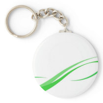 Abstract Green Swoosh Lines Background Key Chains