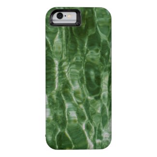 Abstract Green Water Ripples iPhone 6 Case