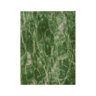 Abstract Green Water Wood Poster