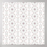 abstract groovy floral pattern print