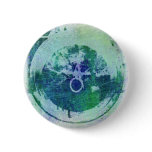 Abstract Grunge Ring n Star Button