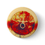 Abstract Grunge Ring n Star Button