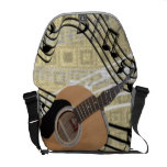 Abstract Guitar Messenger Bag