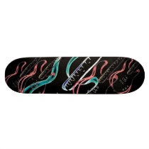Abstract Guitar Skateboard