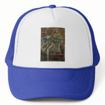 abstract guitarist hats