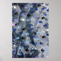 Abstract - hands print