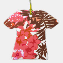 Abstract Hawaiian Pattern Christmas Ornament