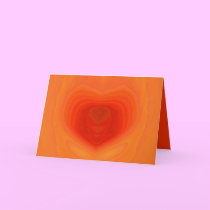 Abstract Heart Blank Card