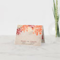 Abstract Heart Flower Retro Wedding Place Card