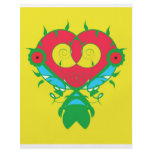 Abstract heart full color flyer