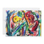 Abstract "Heart Happiness" Invitation