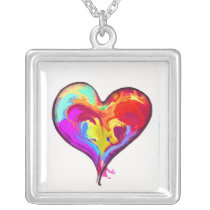 Abstract Heart Necklace necklaces