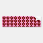 Abstract Heart Stretch Bumper Sticker