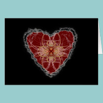 Abstract Heart Valentine Love cards