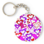 Abstract Hearts Keychains