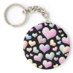 Abstract Hearts Key Chain