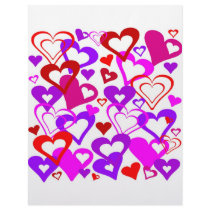Abstract Hearts Letterhead Template