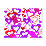 Abstract Hearts Postcards
