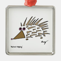 Abstract Hedgehog Ornament
