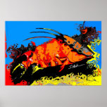 Abstract Hogfish Posters