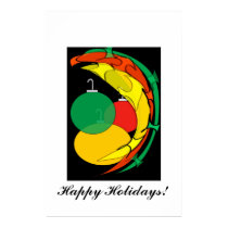 Abstract Holiday Cheer Print by diosaperdida Abstract Holiday Cheer Print