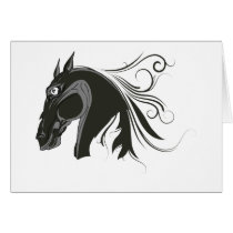 Abstract Horse cards