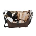 Abstract Horse Head rickshaw messenger bags