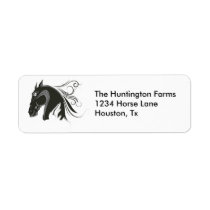 Abstract Horse Return Address Labels