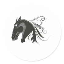 Abstract Horse stickers