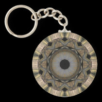 Abstract Hubcap Keychain keychains