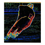 Abstract Ice Hockey Player