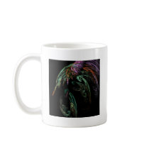 Abstract image of bird mug