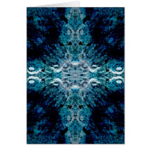 Abstract in Blue and Teal. Some soft edges. Cards
