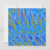 Abstract in Blue invitations