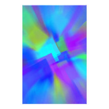 Abstract in Blue Stationery