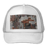 Abstract in Brown and Gray. Hats