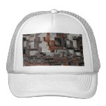 Abstract in Brown and Gray. Pattern. Hat