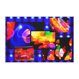 Abstract in Colored Lights Gallery Wrapped Canvas