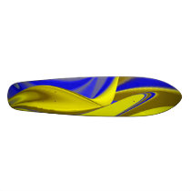 Abstract in gold-yellow blue