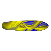 Abstract in gold-yellow blue
