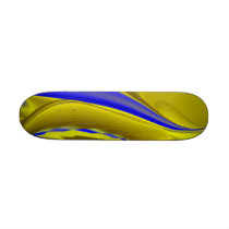 Abstract in gold-yellow blue