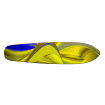 Abstract in gold-yellow blue