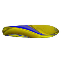Abstract in gold-yellow blue