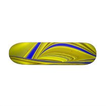 Abstract in gold-yellow blue
